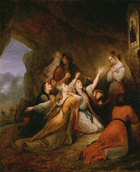 Ary Scheffer Greek Women Imploring at the Virgin of Assistance china oil painting image